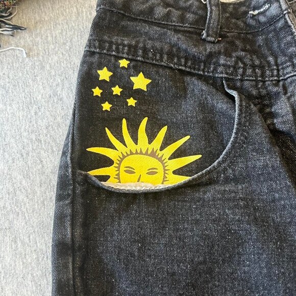 Unique Sun Moon and Stars Jeans - Picture 3 of 5